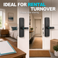 ⏳🔥¡TIEMPO LIMITADO 50% DE DESCUENTO! ⏰Cerradura inteligente de puertas de huella dactilar para puertas interiores de madera sin necesidad de taladrar