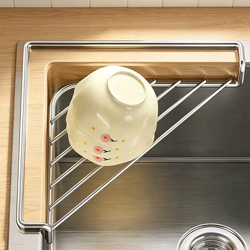 🍽️✨ Escurridor Ahorra Espacio para Fregadero – Diseño Compacto, Organiza Platos, Cubiertos y Vasos sin Ocupar la Encimera 🧼🏠