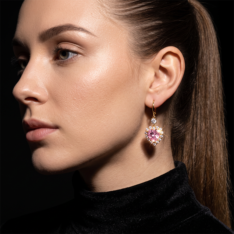 📢📢¡50% DE DESCUENTO! ⏰ Pendientes brillantes en forma de corazón