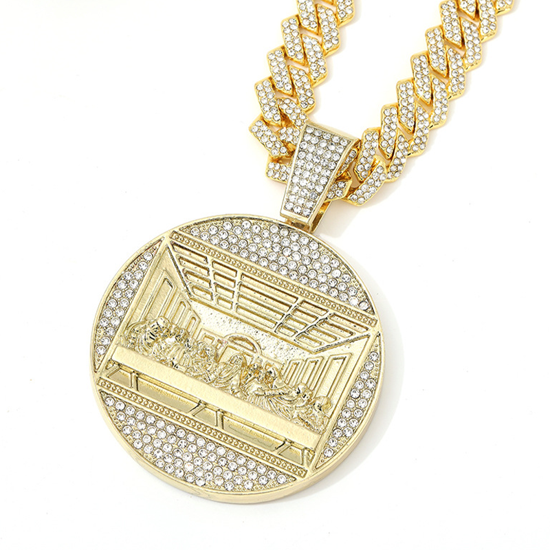 🎉 Rebajas 2026 — ¡Más de 46.000 vendidos! 💎 Collar Cubano con Colgante Llamativo – Detalles en Acabado Helado 🔥