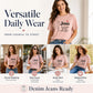 🎉 LIMITED TIME 50% OFF! 👕 Faith Letter Print Tee – Soft Daily Inspiration 🙏