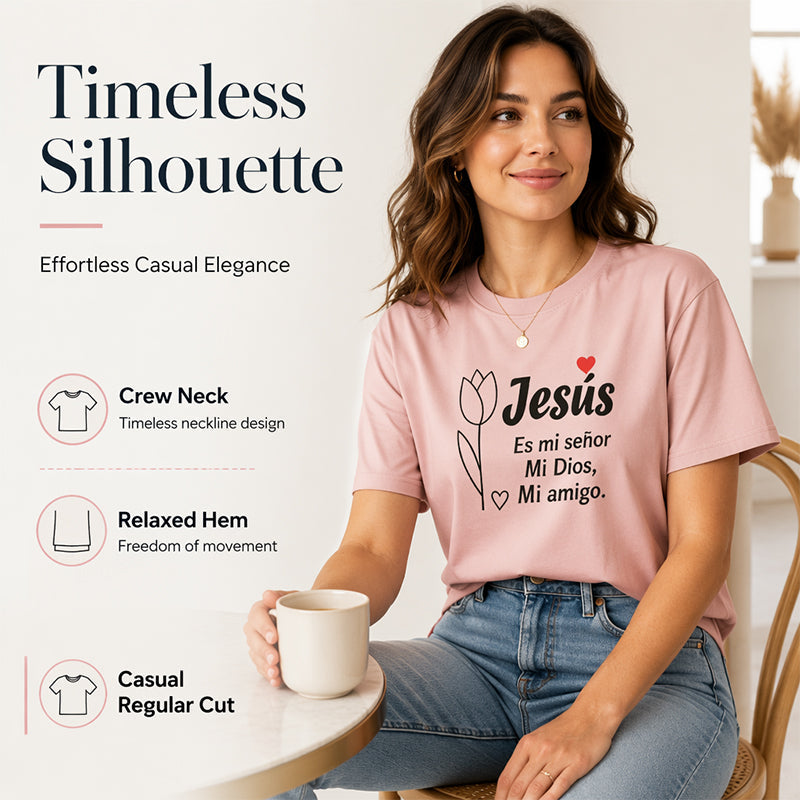 🎉 LIMITED TIME 50% OFF! 👕 Faith Letter Print Tee – Soft Daily Inspiration 🙏