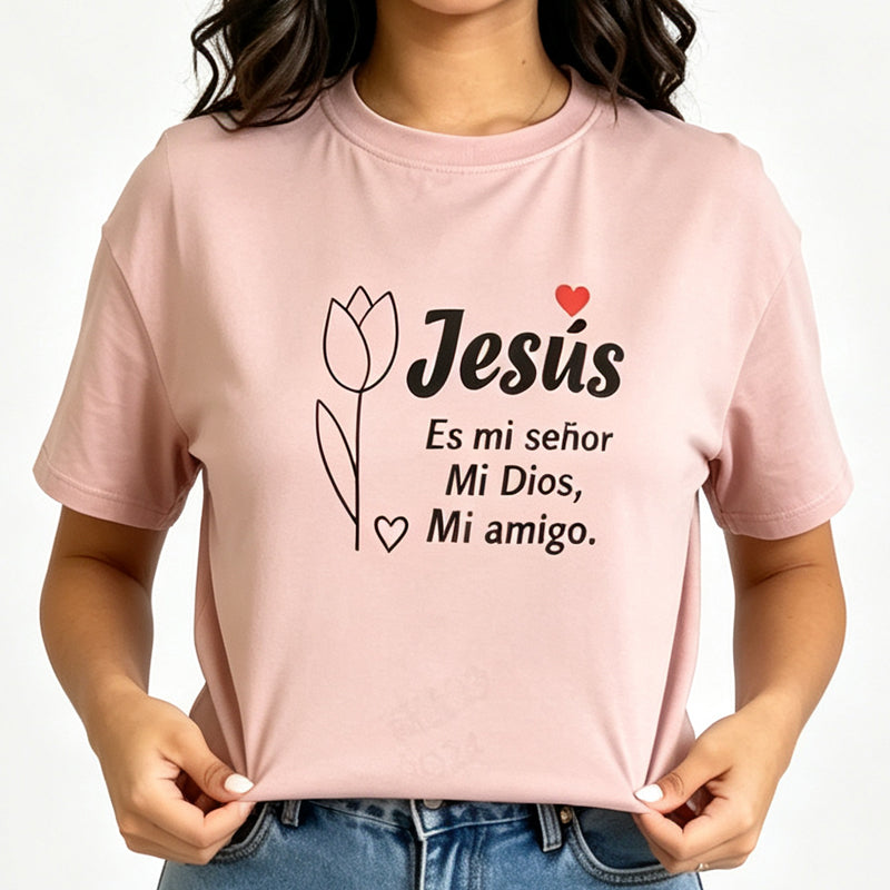🎉 LIMITED TIME 50% OFF! 👕 Faith Letter Print Tee – Soft Daily Inspiration 🙏