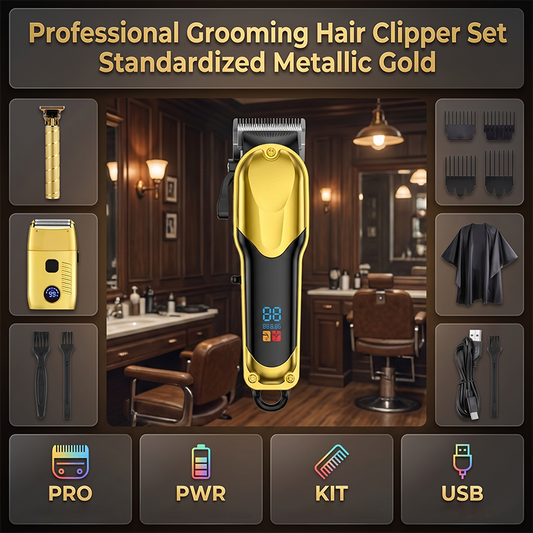 Set Profesional de Cortadora de Cabello Eléctrica para Hombres