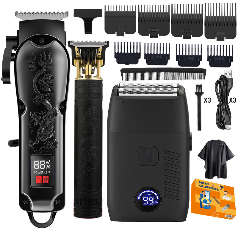 Set Profesional de Cortadora de Cabello Eléctrica para Hombres