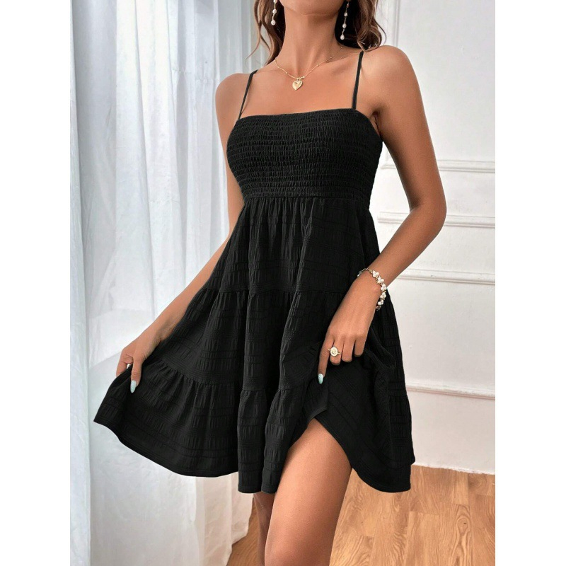 💙 50% OFF! 👗 Sleeveless Smocked Mini Dress – Breezy Fit, Effortless Chic ✨