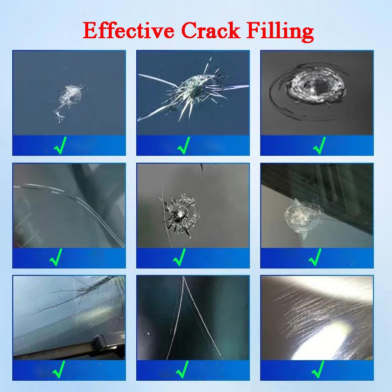 🏭 Directo de fábrica de vidrio, ¡Compra 3 y llévate 5 gratis! 💦 ¡Una gota repara todas las grietas del vidrio! 🚗 Agente reparador de grietas en vidrio