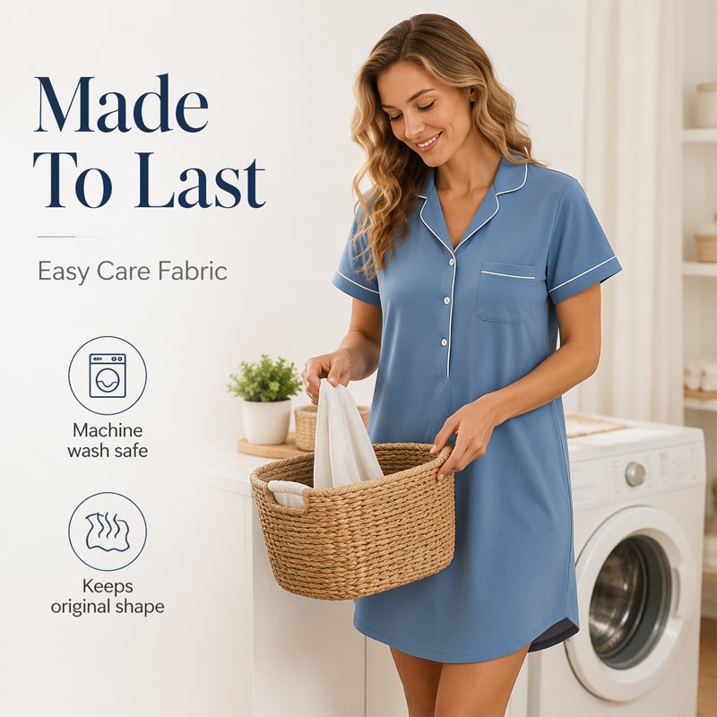 Women's Soft Short Sleeve Nightgown