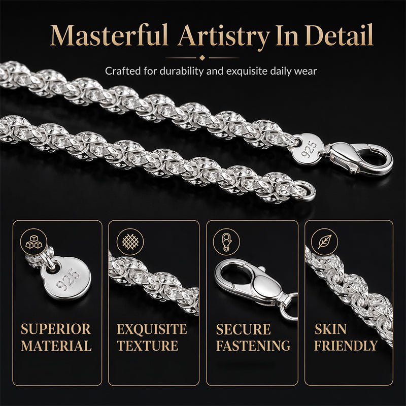 📢📢50% DE DESCUENTO!! ⏰ Pulsera y Collar de Cadena Escama de Dragón a la Moda