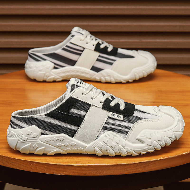 Mules transpirables sin cordones para hombre