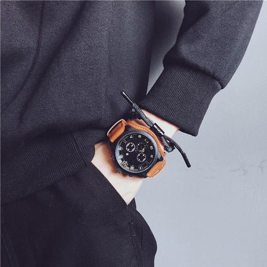 📢📢50% OFF!! ⏰ Reloj de Cuarzo Casual con Esfera Grande para Hombre