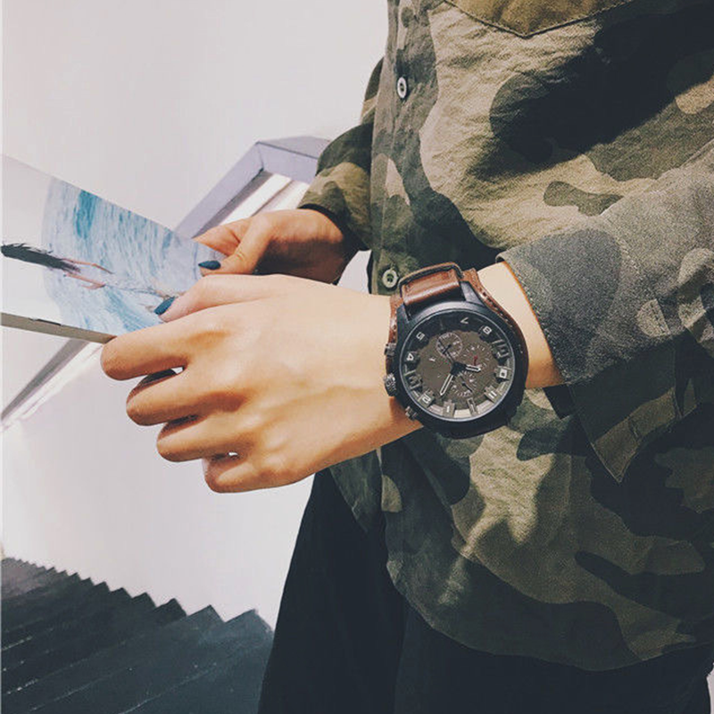 📢📢50% OFF!! ⏰ Reloj de Cuarzo Casual con Esfera Grande para Hombre