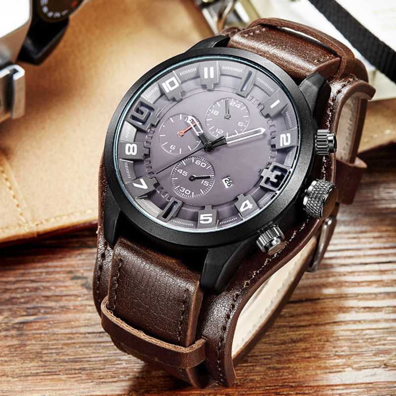 📢📢50% OFF!! ⏰ Reloj de Cuarzo Casual con Esfera Grande para Hombre