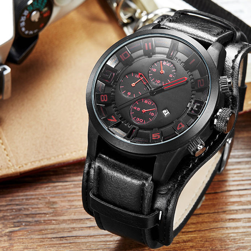 📢📢50% OFF!! ⏰ Reloj de Cuarzo Casual con Esfera Grande para Hombre