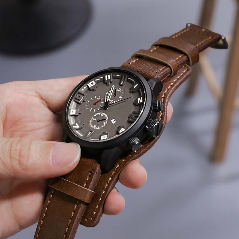 📢📢50% OFF!! ⏰ Reloj de Cuarzo Casual con Esfera Grande para Hombre