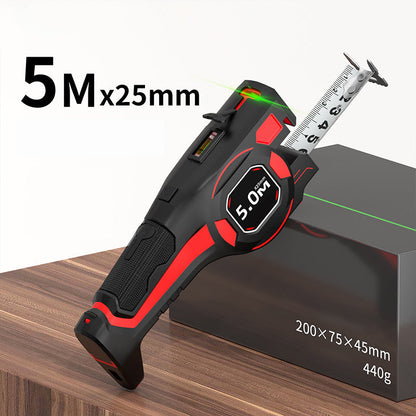 ⏰🔥 ¡OFERTA 50% OFF! 📏（Envío gratis）✨ Cinta Métrica Láser 2 en 1 Profesional – Medición Precisa, Guía Láser Verde y Nivel Incorporado para DIY 🛠️