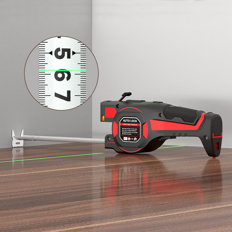 ⏰🔥 ¡OFERTA 50% OFF! 📏（Envío gratis）✨ Cinta Métrica Láser 2 en 1 Profesional – Medición Precisa, Guía Láser Verde y Nivel Incorporado para DIY 🛠️