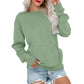 Sudadera Casual Holgada con Cuello Redondo para Mujer