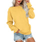 Sudadera Casual Holgada con Cuello Redondo para Mujer