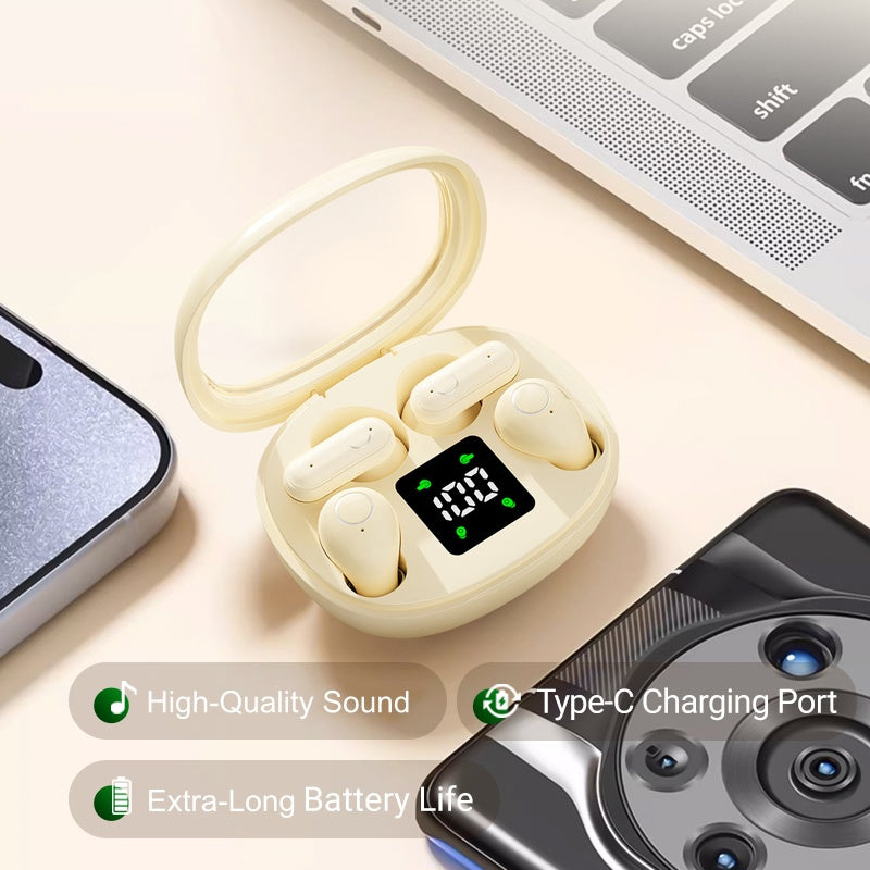 ⏳🔥¡50 % DE DESCUENTO POR TIEMPO LIMITADO! ⏰ Auriculares inalámbricos Bluetooth de doble par con funda de carga LED