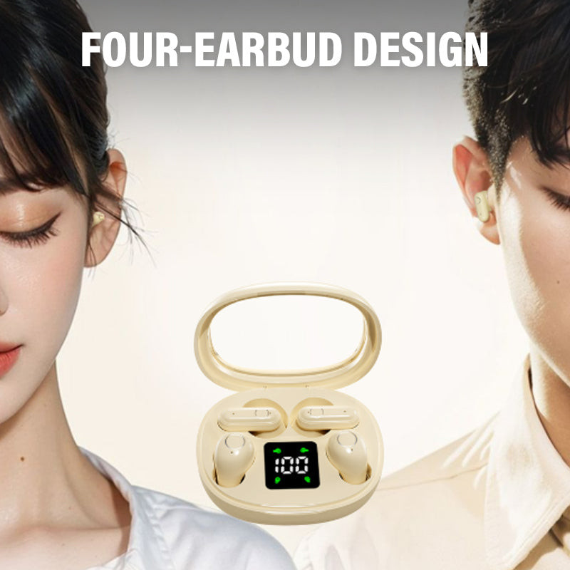 ⏳🔥¡50 % DE DESCUENTO POR TIEMPO LIMITADO! ⏰ Auriculares inalámbricos Bluetooth de doble par con funda de carga LED