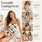 Conjunto de Pijama de Verano con Tirantes Finos y Top Camisola
