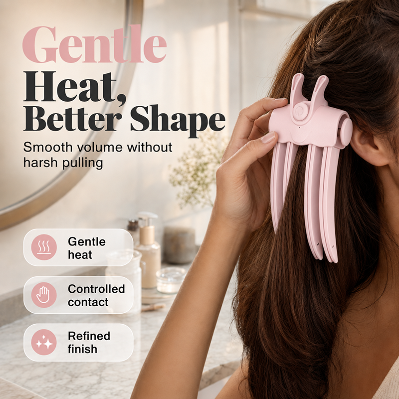 💇‍♀️✨ ¡OFERTA 50% OFF! Clip Voluminizador de Raíz Inalámbrico para Mujer – Más Volumen, Peinado Fácil y Acabado de Salón en Casa 💖🔥