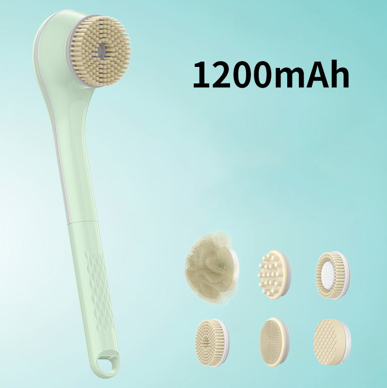 🚿 ¡50% DESCUENTO AHORA! ✨ Cepillo de Ducha Eléctrico con Mango Largo – Limpieza Corporal Fácil y Cuidado de la Piel – Como un Spa en Casa 🧖‍♀️