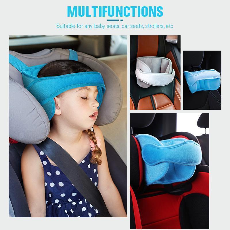 📢📢¡50% OFF!! ⏰ Banda de Soporte para la Cabeza de Niños en el Auto – Almohada Reposacabezas Ajustable para Bebés, Estabilizador Anti-Caída para Asientos de Auto, Previene el Dolor de Cuello en Viajes