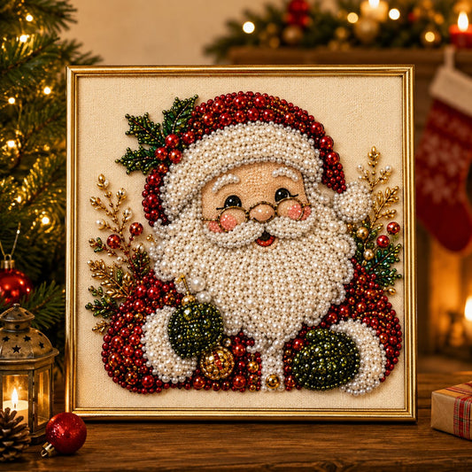 🎨💎Kit de manualidades de Navidad para crear un cuadro de perlas