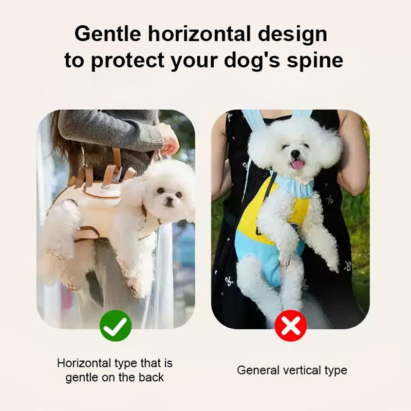 🐾 ¡50% DE DESCUENTO POR TIEMPO LIMITADO! 🎒 Mochila y Bolso Bandolera Portátil y Transpirable para Mascotas – 2 en 1, Correa Acolchada, Ajustable 🚶
