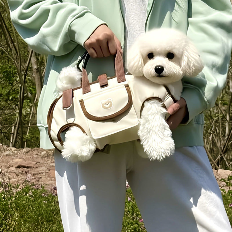 🐾 ¡50% DE DESCUENTO POR TIEMPO LIMITADO! 🎒 Mochila y Bolso Bandolera Portátil y Transpirable para Mascotas – 2 en 1, Correa Acolchada, Ajustable 🚶