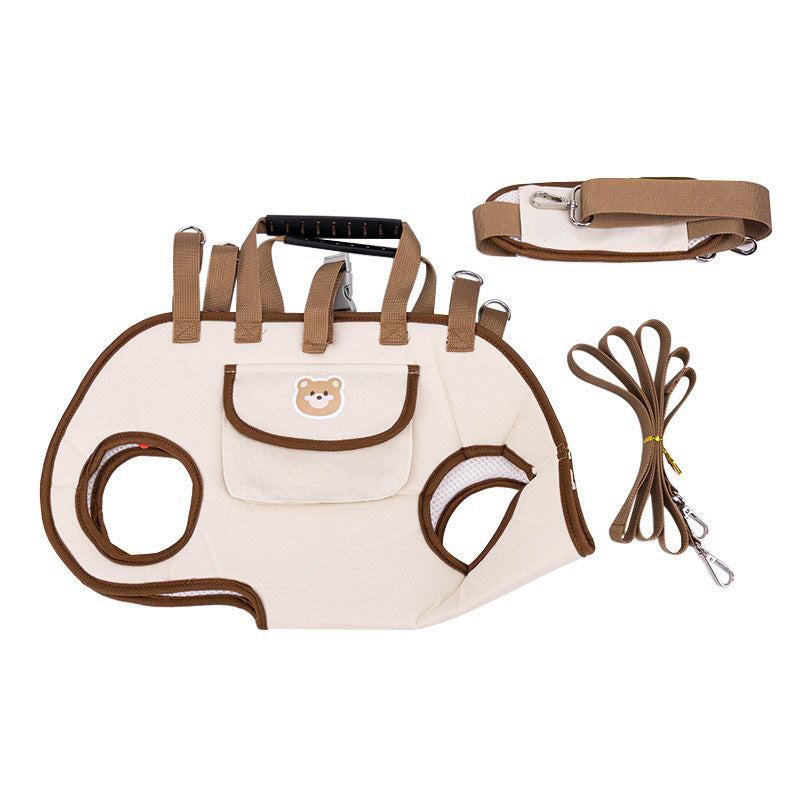 🐾 ¡50% DE DESCUENTO POR TIEMPO LIMITADO! 🎒 Mochila y Bolso Bandolera Portátil y Transpirable para Mascotas – 2 en 1, Correa Acolchada, Ajustable 🚶
