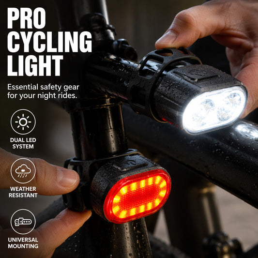 ⏳Juego🚲🔦 de luces recargables USB con 50% de descuento⏰por tiempo limitado