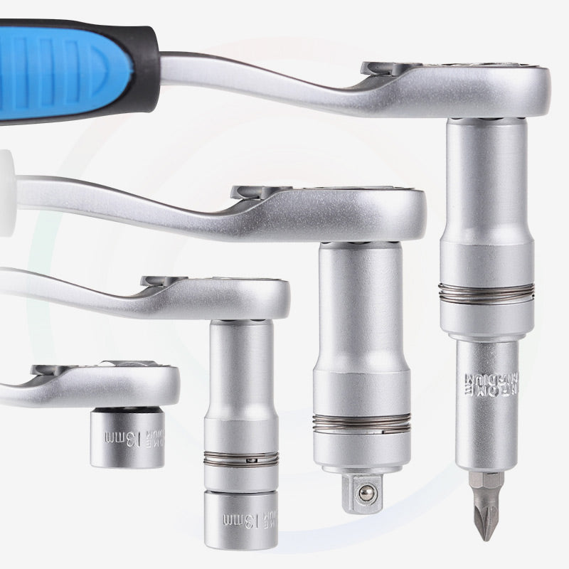 🔧 Kit de Llave de Trinquete con Vasos de 29 Piezas