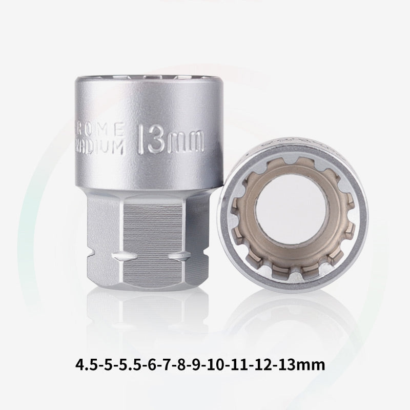 🔧 Kit de Llave de Trinquete con Vasos de 29 Piezas