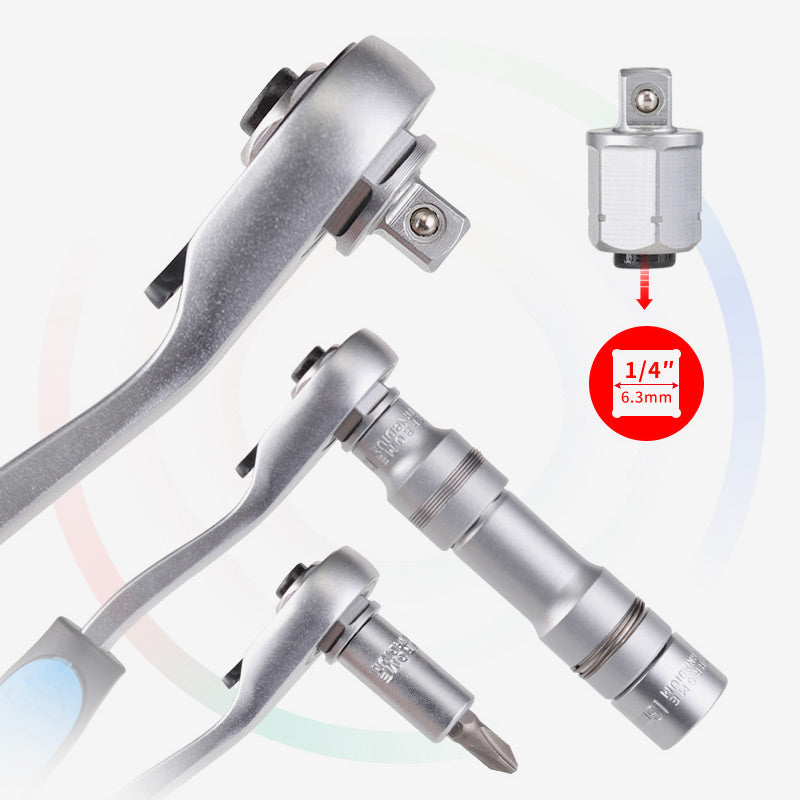 🔧 Kit de Llave de Trinquete con Vasos de 29 Piezas