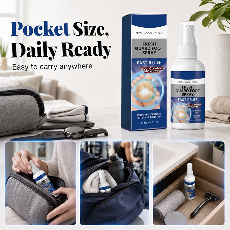 Portable Foot Freshening Spray 30ml 👟 A Quick Spritz, All-Day Freshness – Pocket-Sized & Ready When You Are ✨