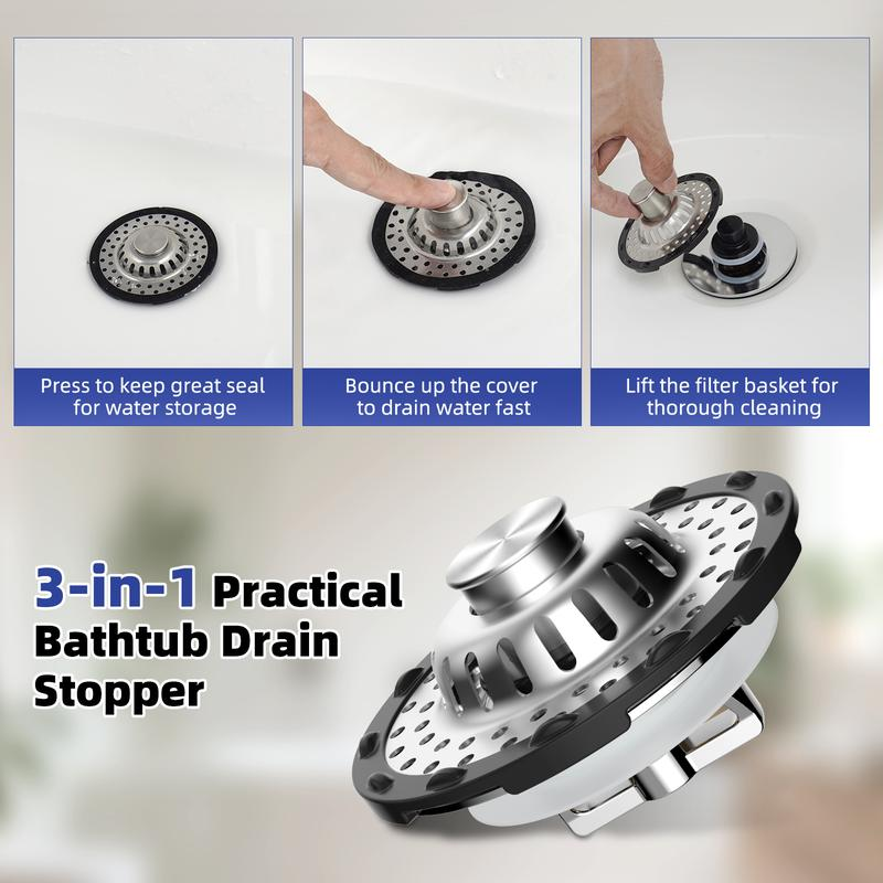 🔪 ¡50% DE DESCUENTO! 🍳 Colador de Fregadero de Cocina en Acero Inoxidable – Duradero, antiolor y fácil de limpiar – Ideal para escurrir frutas, verduras y pasta 💧