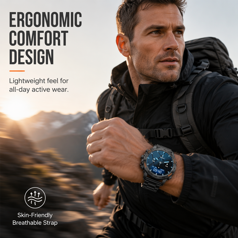 Smartwatch Resistente para Exteriores e Impermeable