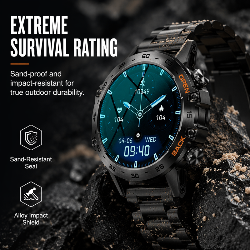 Smartwatch Resistente para Exteriores e Impermeable