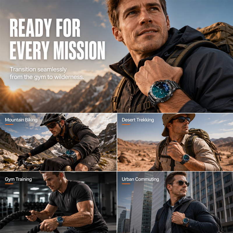 Smartwatch Resistente para Exteriores e Impermeable