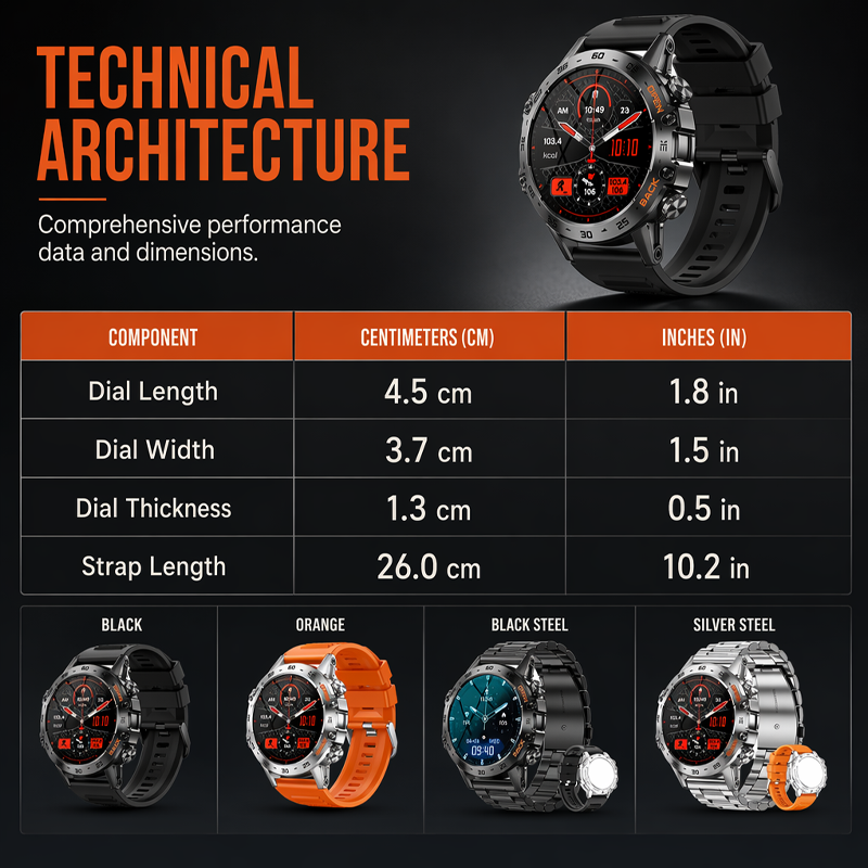 Smartwatch Resistente para Exteriores e Impermeable