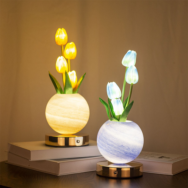 🌷 Lámpara Nocturna Elegante Ramo de Tulipanes