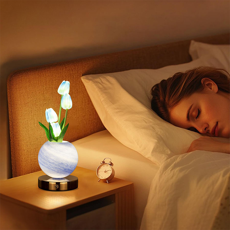 🌷 Lámpara Nocturna Elegante Ramo de Tulipanes