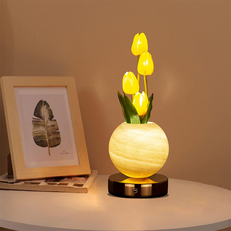 🌷 Lámpara Nocturna Elegante Ramo de Tulipanes