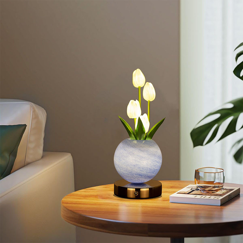 🌷 Lámpara Nocturna Elegante Ramo de Tulipanes