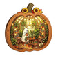 🎉 ¡50% DESCUENTO POR TIEMPO LIMITADO! 🎃 Decoración de Mesa de Calabaza de Madera para Halloween – Construcción de Madera de Doble Capa con Encanto Festivo 🍂