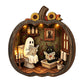 🎉 ¡50% DESCUENTO POR TIEMPO LIMITADO! 🎃 Decoración de Mesa de Calabaza de Madera para Halloween – Construcción de Madera de Doble Capa con Encanto Festivo 🍂