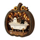 🎉 ¡50% DESCUENTO POR TIEMPO LIMITADO! 🎃 Decoración de Mesa de Calabaza de Madera para Halloween – Construcción de Madera de Doble Capa con Encanto Festivo 🍂